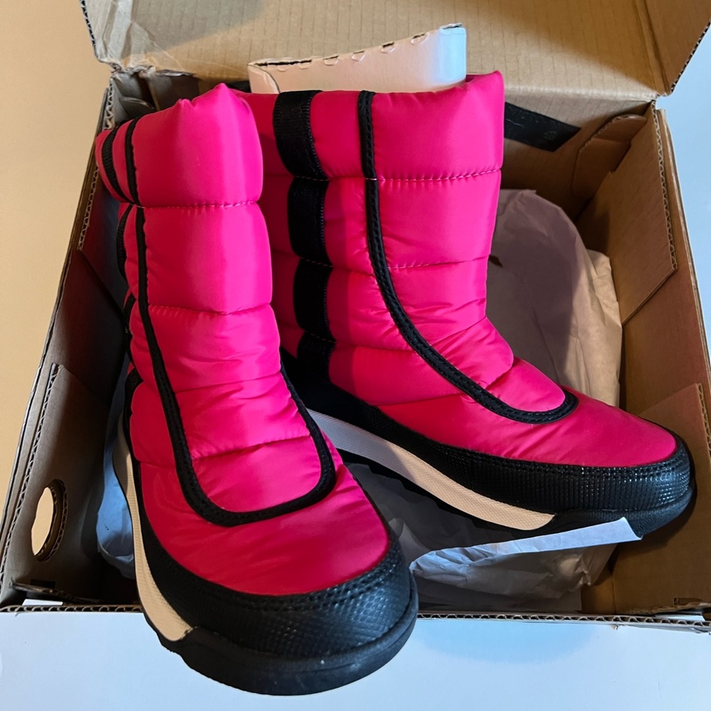 NEW Sorel Winter Whitney II Puffy Waterproof Boots Youth Girls 2 - Cactus Pink